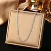 Joias de Aço Titânio Dongguan, Corrente de Lâmina Dupla Estilo Hip-Hop Europeu e Americano Personalizada e Exagerada, Pulseira Não Desbota para Mulheres, Fashion para o Dia a Dia