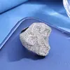 Anillo de Cruz Popular de Zirconia para Hip-Hop Transfronterizo Europeo y Americano Accesorios de Joyería Personalizados Anillo para Hombre de Moda Personalización