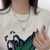 Colar de aço titânio Feminino Design de luxo leve de alta qualidade hip hop corrente de clavícula hot girl corrente de suéter acessórios de nicho temperamento