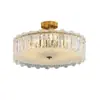 Luz de Dormitorio Moderna Simple Lujo Ligero Vidrio Artístico Nuevo Estilo Luz de Cristal Lujo Ligero Estudio Luz Francesa Luz de Techo Estilo Lujo Ligero