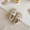 2026 Nuevas Sandalias de Verano Moda Zapatos de una sola pieza de dos vías Encaje Hueco Niñas Primavera Otoño Tejidos Transpirables Delgados Zapatos Mary Jane