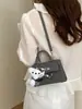 Bolso Texturizado para Mujer 2024 Primavera y Verano Nueva Moda Denim Bolso Kelly Estilo Coreano Nicho Versátil Bolso Cruzado para Mujer
