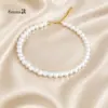 Moda simples clavícula corrente imitação colar de pérolas colar feminino europeu e americano cross-border e-commerce moda jóias auto-produzido atacado