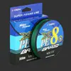 Línea de pesca línea principal línea de PE de 8 hebras, especializada para la pesca, línea de Dyneema de 4 hebras 300m de alta resistencia línea de pesca lista para pesca en el mar