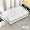 Caixa de Armazenamento de Documentos Domésticos A4 Caixa de Arquivo Transparente para Documentos Importantes, Livro de Registro Doméstico, Bolsa de Armazenamento de Dados e Provas