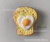 Imán para Refrigerador de Resina de Huevo de Panera de Comida Artificial 3D Souvenir de Viaje Precio Especial No Reembolsable Ni Intercambiable