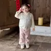 Traje Grueso Estilo Chino para Bebé Niña Invierno 2025 Traje Cálido para Salidas de Invierno de Bebé Traje de Felicitaciones de Año Nuevo