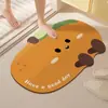 Alfombra de Baño de Dibujos Animados, Alfombra Absorbente de Agua para Baño, Alfombra de Piso de Barro Diatomeas de Secado Rápido, Felpudo para Puerta de Inodoro, Resistente a Manchas, Fácil de Cuidar, Alfombra Antideslizante