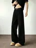 Pantalones rectos de otoño nuevos lavados de talla grande para hombre, pantalones casuales de pierna ancha estilo americano, pantalones de trabajo para hombre, holgados y con caída