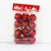 Bolas de Navidad Mate Longhu de 3 cm, Paquete de 12, Bolas de Decoración Navideña de Plástico Rojo Irrompibles, Adornos para Árbol de Navidad