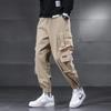 Pantalones Crowd de Bolsillos Múltiples para Hombre Talla Grande Japonesa Pantalones Holgados Otoño e Invierno con Forro Polar Trabajo al Aire Libre Pantalones Casuales