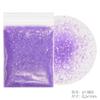 Brillantina para uñas, brillantina superfina, brillantina en polvo, polvo de lentejuelas + 1 mm, traje morado, pegamento para esmalte de uñas, joyería con borde cruzado