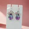 Nuevos Pendientes de Mariposa Gota de Agua de Circonita, Elegantes y de Alta Gama, Pendientes Únicos y Versátiles, Pendientes de Lujo Ligero y de Alta Gama para Mujer