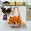 Bolsa de Ombro Única Desenho Animado Infantil Povo das Estrelas, Bolsa Transversal Casual de Lona de Grande Capacidade, Estilo Nicho para o Dia a Dia, com Boneco, para Meninos e Meninas