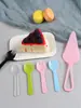 Plato de Papel Desechable para Pastel, Cuchillo y Tenedor, Combinación de Plato y Bolsa de Papel, Plato Rectangular y Juego de Tenedor, Vajilla, Cumpleaños, Juego Tres en Uno