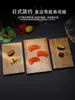 Plato de Madera de Bambú Estilo Japonés Creativo Plato para Sushi Plato para Platos Utensilios de Cocina Tabla de Sushi Bandeja para Servir Sashimi Madera Maciza Rectangular