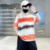 Camiseta de Manga Corta para Niños Verano Nuevo Estampado Rayado Moderna Holgada Casual Top Infantil Moda