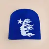 Nuevo Gorro de Punto con Contraste de Color Hip-Hop Estrella Americana para Hombres y Mujeres, Cálido y Personalizado Street Americano Gorro Pullover al por Mayor