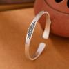 Nova pulseira aberta de lótus fosco estilo étnico feminino Xiangyun Ruyi pulseira aberta presente de dia das mães