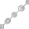 Cadena de cintura ovalada de metal tallado estilo bohemio vintage para mujer, versátil para vestidos y jeans como decoración de cintura.