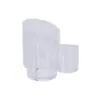 ¡Guau, un organizador de cosméticos hecho a medida con tres compartimentos, un soporte para labiales, un soporte para brochas de maquillaje y una caja a prueba de polvo para tu tocador