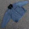 Chaqueta de trabajo transfronteriza Detroit, chaqueta de béisbol corta retro americana para hombre de primavera/otoño, corte limpio, con cuello alto
