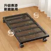 Camión para transportar remolques, ruedas giratorias silenciosas de alta resistencia, carro de placa de hierro, carro tortuga, carrito de plataforma plana, carro de cuatro ruedas abatible