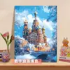 Pintura al óleo digital de Santa Claus transfronteriza para colorear DIY, diseño personalizado basado en imágenes proporcionadas, pintura decorativa acrílica para principiantes, venta al por mayor