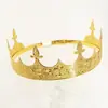Corona de rey europea y americana tocado de novia diadema barroco vintage diadema corona de cumpleaños accesorios para el cabello de princesa para fiesta