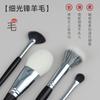 Juego de 19 brochas de maquillaje de la serie ébano, pelo animal, juego completo de lana, Cangzhou Qingxian, brochas de maquillaje blanco puro