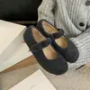 2026 Nuevo Estilo Zapatos Birkenstock de Fondo Plano, Forrados de Borrego, Puntera Cerrada para Mujer, Mocasines Peludos de Suela Gruesa de Correa Única para Invierno