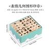 42 Sello de Madera de Haya Alfabeto Digital Figura Geométrica Pequeña Expresión Sello Básico Sello de Madera para Cuenta de Mano