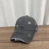 Boné de Hip Hop Rasgado Bico de Pato Ajustável Proteção Solar Sombra Respirável Quatro Estações Vintage Rasgado Boné de Beisebol Primavera/Outono 2026