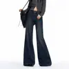 Foto Real Calça Jeans Flare Feminina Outono 2026 Novo Estilo Emagrecedora Justa Retrô Cintura Alta Bonita Elástica Pantalona