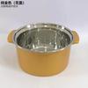 Olla Individual Pequeña Gruesa, Una Persona, Una Olla, Olla Pequeña Giratoria Comercial de Autoservicio, Cocina de Inducción, Olla Especial Anti-Escaldaduras para Shabu-Shabu