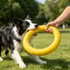 Juguete para Perros Eva, Frisbee para Perros, Juguete Resistente a Mordeduras para Perros, Masticable, Anillo para Mascotas Limpia Dientes, Anillo de Arrastre para Perros Pequeños y Grandes
