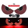 Luces de advertencia multifunción para vehículos transfronterizos, luces traseras anti-persecución, luces de espejo retrovisor interactivas