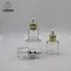 Venta caliente en stock 15ml-30ml hebilla galvanizado cabeza de goma gotero botella de esencia botella de aceite esencial productos para el cuidado de la piel sub-botella
