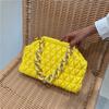 Bolsa de linha bordada bolsa feminina 2022 nova moda all-match diamante treliça corrente ombro mensageiro bolsa plissado clipe pequeno quadrado