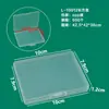 Caja de Plástico Rectangular Caja de PP Caja de Almacenamiento Transparente Cajas para Piezas Caja Organizadora de Tapones para los Oídos Caja de Empaque para Equipo de Pesca Anzuelos de Pesca Plástico