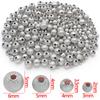 Ouro Real 18K Banhado Ouro Branco Prata Grossa Cor Preservadora Contas Foscas Contas Espaçadoras Pingente Pingente Pulseira Colar DIY Acessórios de Joias