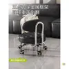 Taburete pequeño con ruedas universal estilo italiano ruedas taburete móvil taburete bajo para el hogar sala de estar con ruedas silla con respaldo taburete deslizante