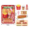 Exportação transfronteiriça casa de brincar infantil simulação hambúrguer sobremesa pizza pão frutas e vegetais corte brinquedo conjunto comércio exterior