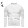 Comércio exterior atacado outono e inverno 2022 novo suéter masculino cor sólida gola redonda suéter plus size slim suéter de puxar moda
