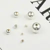 Cuentas redondas de plata de ley 925 lisas cuentas redondas transfronterizas cuentas cuentas cuentas cuentas accesorios para joyería DIY al por mayor materiales hechos a mano