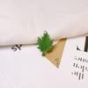Hoja de Arce Hoja de Ginkgo de Resina Dorso Plano Pasador Pegar Funda de Teléfono Móvil Llavero DIY Colgante Pendientes Colgante Pequeño DIY
