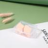 Caja de Plástico Personalizada Caja de Embalaje Transparente Caja Vacía Caja de Almacenamiento para Esponja de Maquillaje Huevo Borla para Polvo Logotipo Imprimible