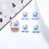 Nuevos Accesorios para Uñas de Arte de Skateboard con Dibujos Animados de Sanrio, Lindas Decoraciones de Uñas 3D Portátiles de Kuromi, Pequeños Accesorios de Kt Cat