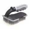 Remover Sujeira de Pneus Escova de Nylon Duro Escova de Limpeza de Cubo de Roda Escova de Limpeza de Pneus Escova Grande em Forma de U para Pneus