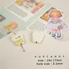 Gatito Lindo con Falda Dibujo Animado Cuentas Sueltas Accesorios de Aleación Material Creativo Colgante Cadena para Celular Joyería DIY Niña
